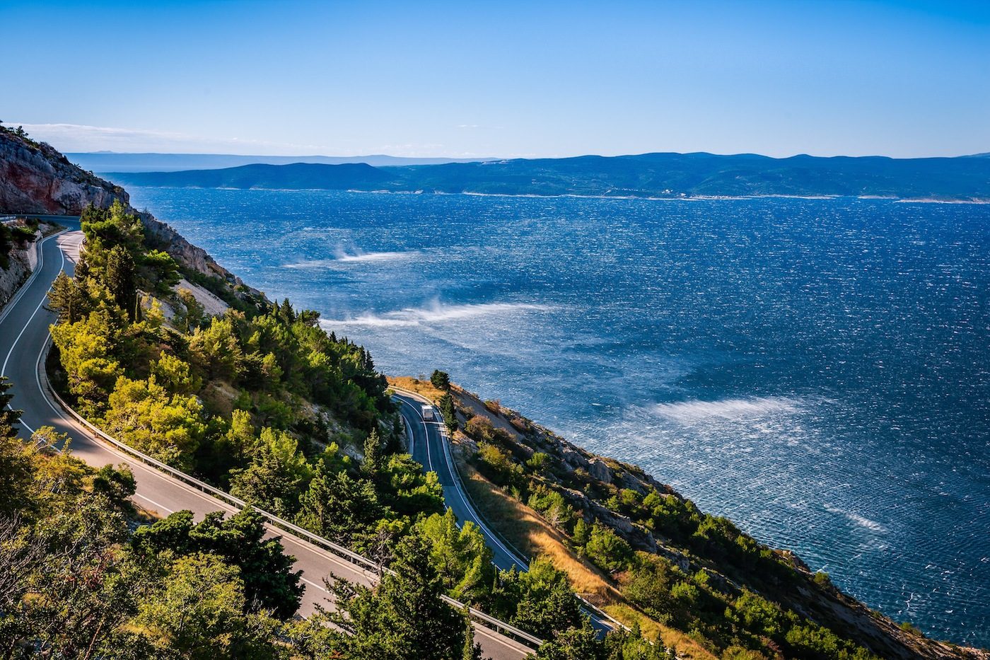Kroatië kustweg