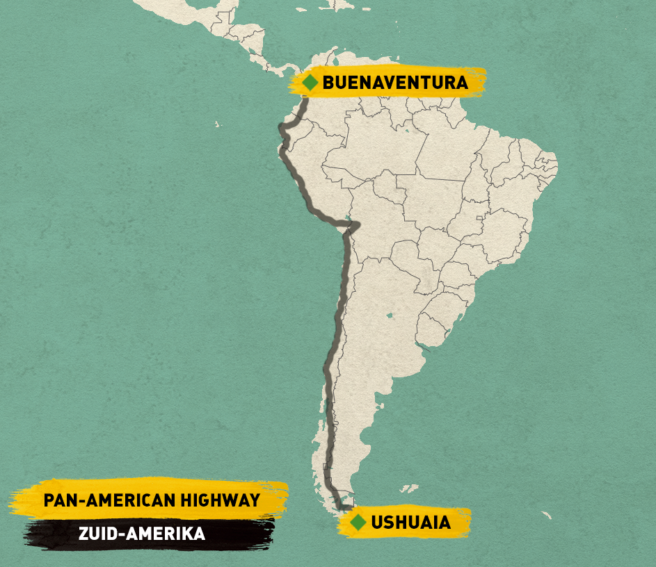 kaartje PAH Zuid-Amerika