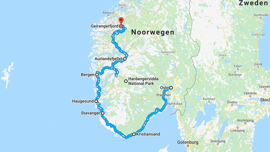 noorwegen kaart thumb