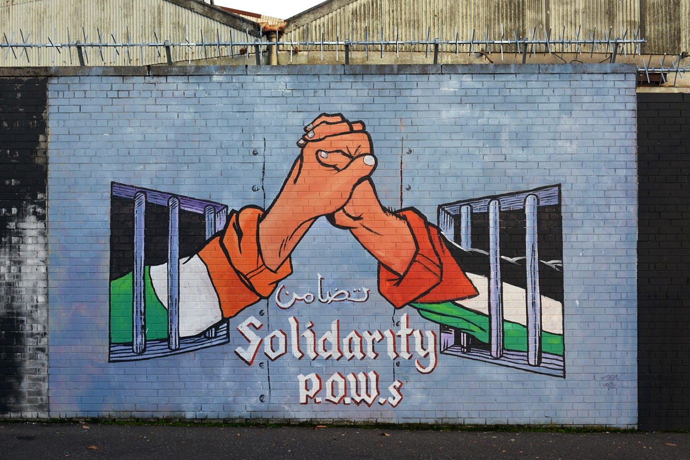 Belfast muur solidarity