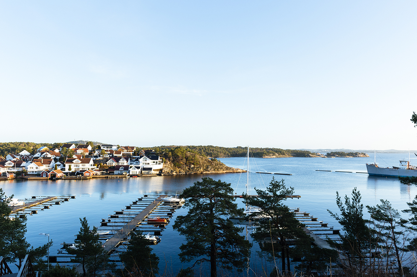 Bootjes haven Kristiansand Noorwegen