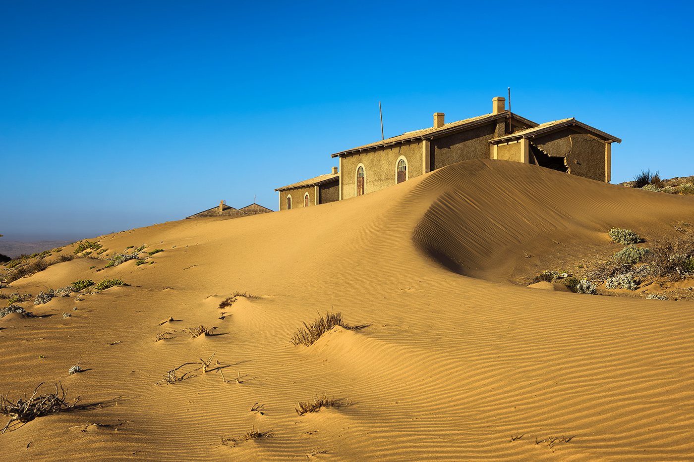 Kolmanskop huizen Namibië