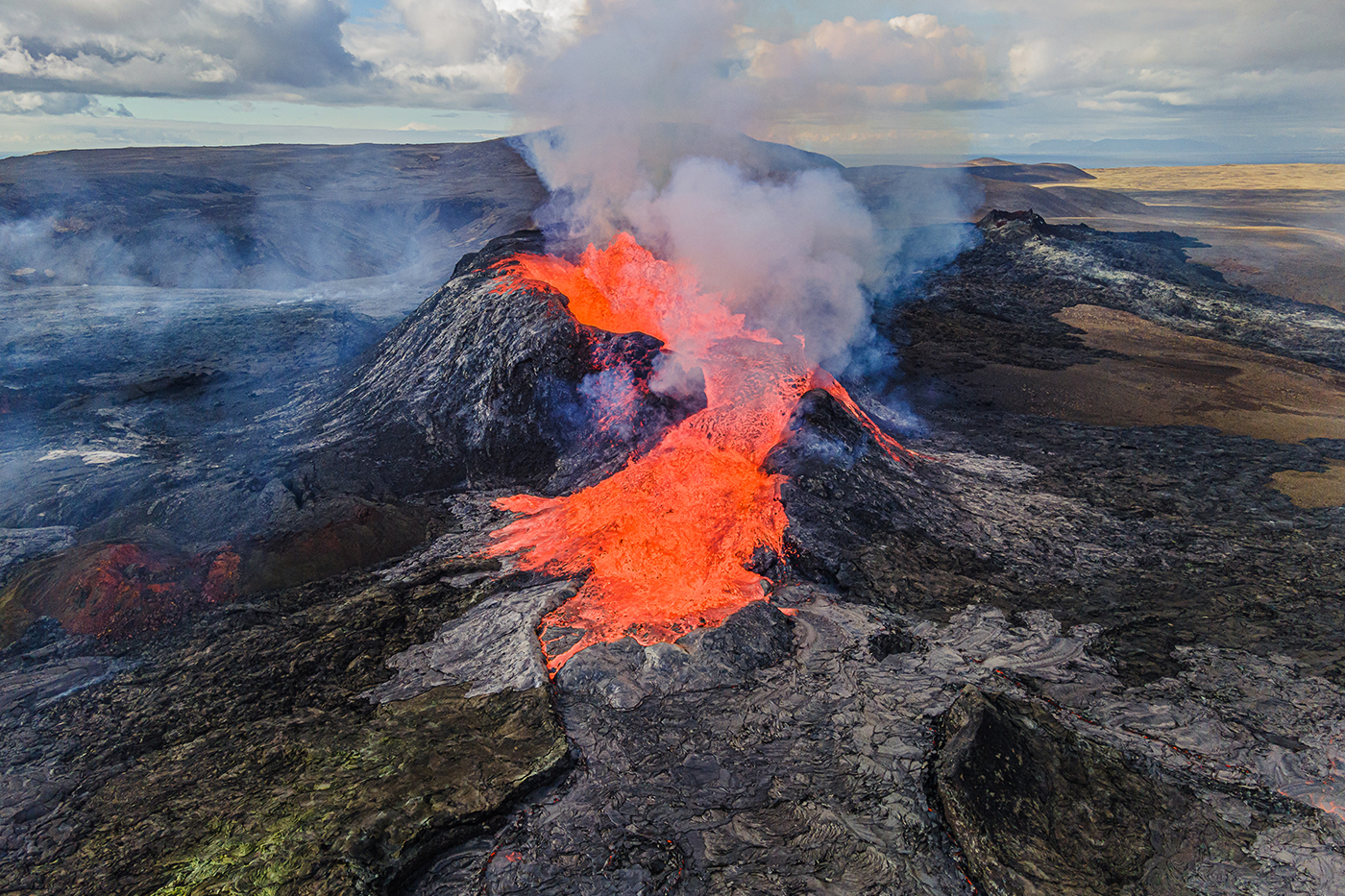 Vulkaanuitbarsting Reykjanes IJsland