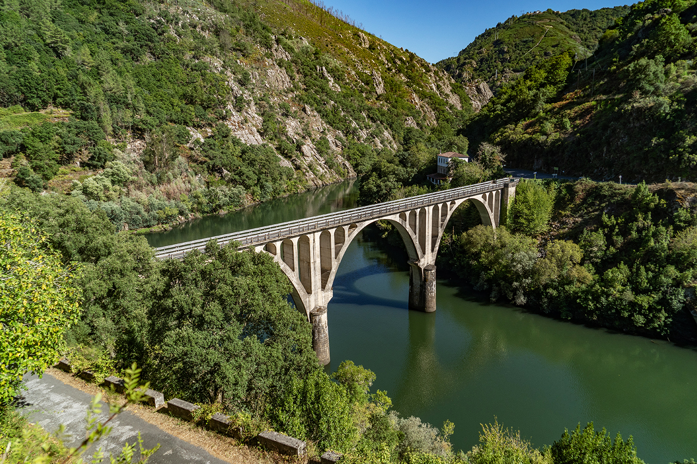 Ribeira Sacra Sil River Galicie Spanje trein